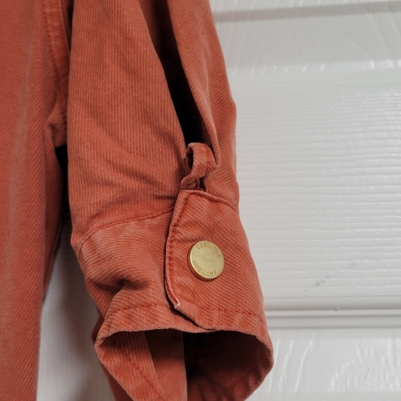 ESSENTIEL ANTWERP Bumpsuit Short Sleeve DUNGAREES In fire Orange. - Picture 9 of 16